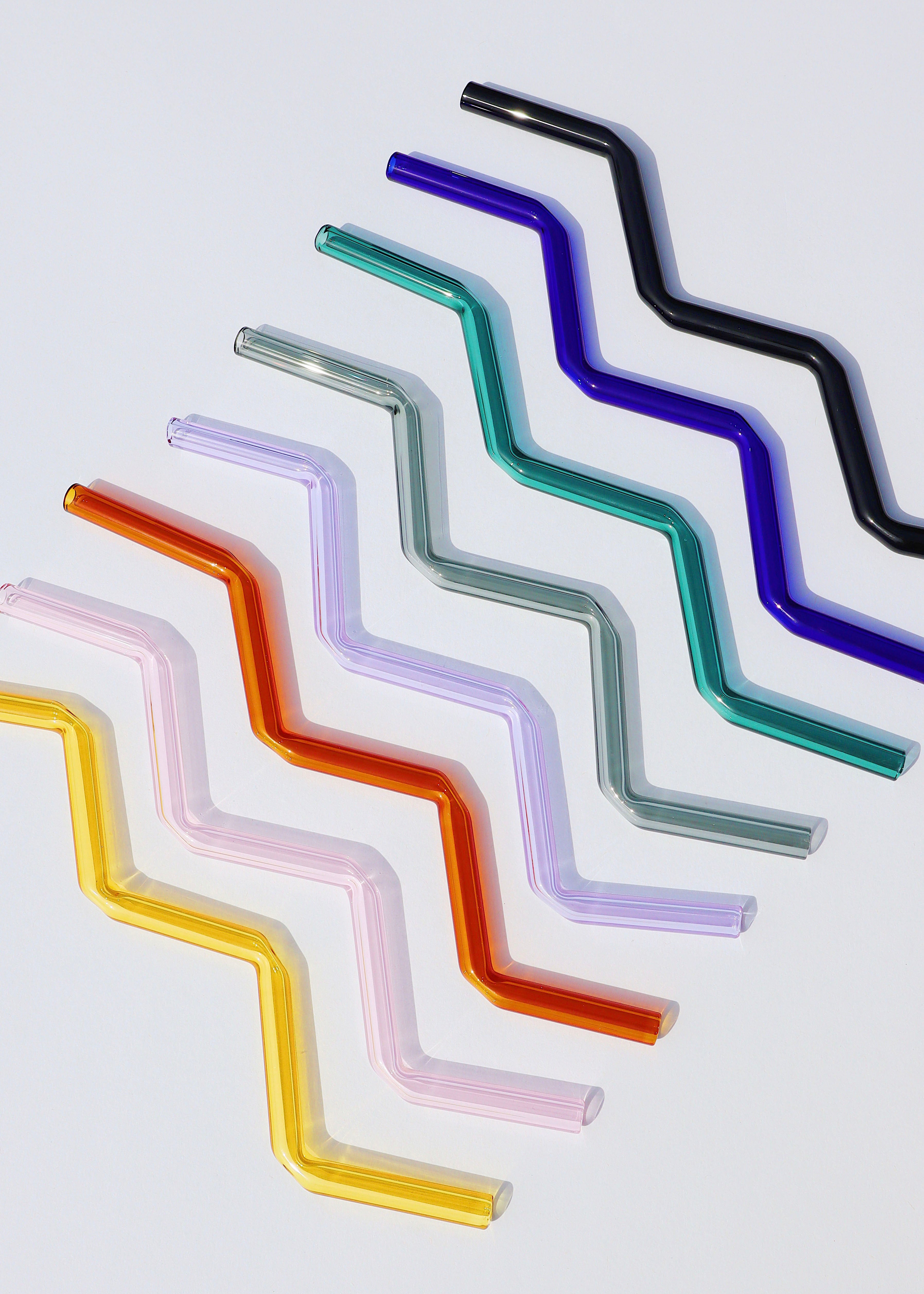 Glass Zig Zag Straws – Arlie Pemberton