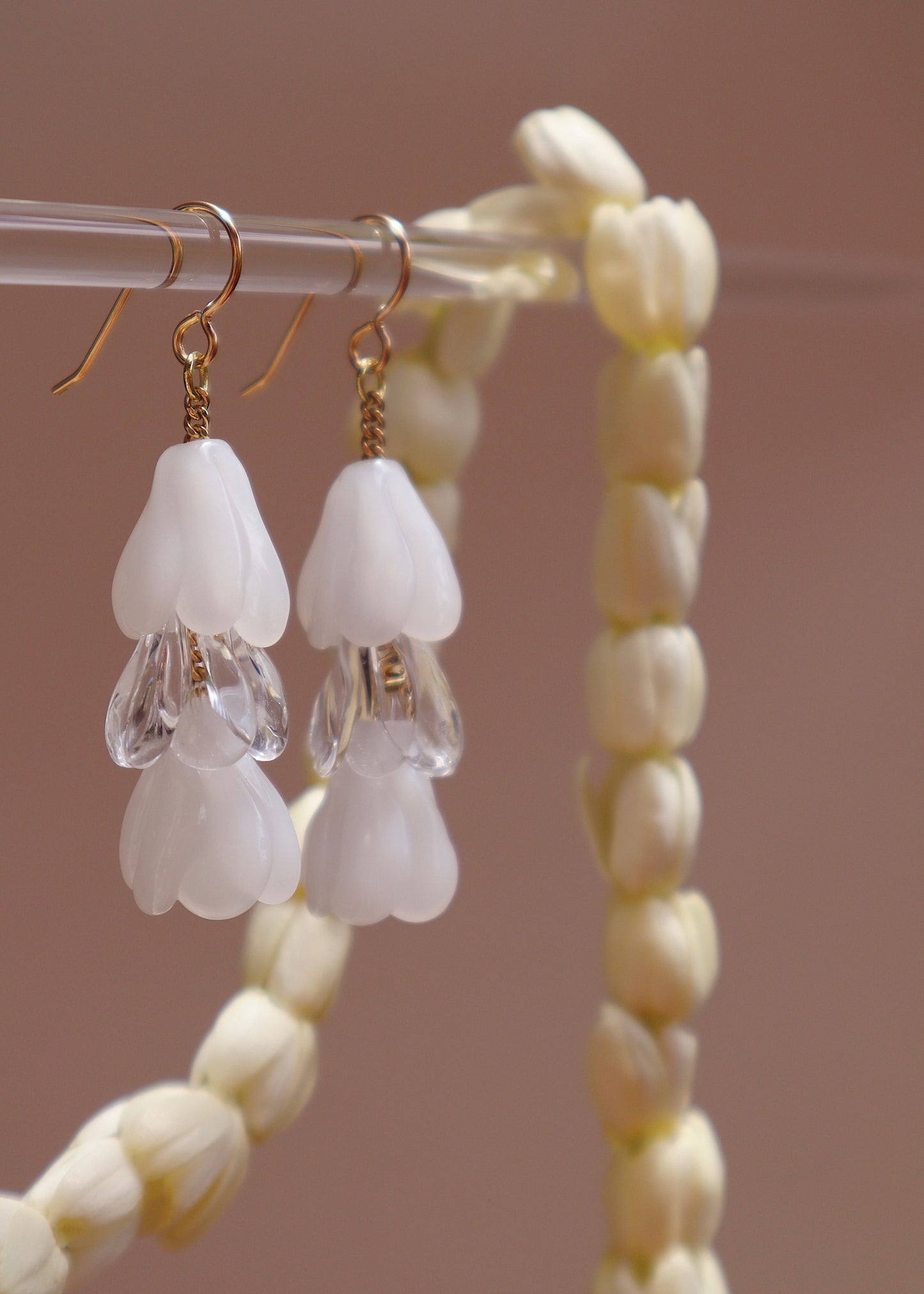 Pikake Triple Drop Earrings